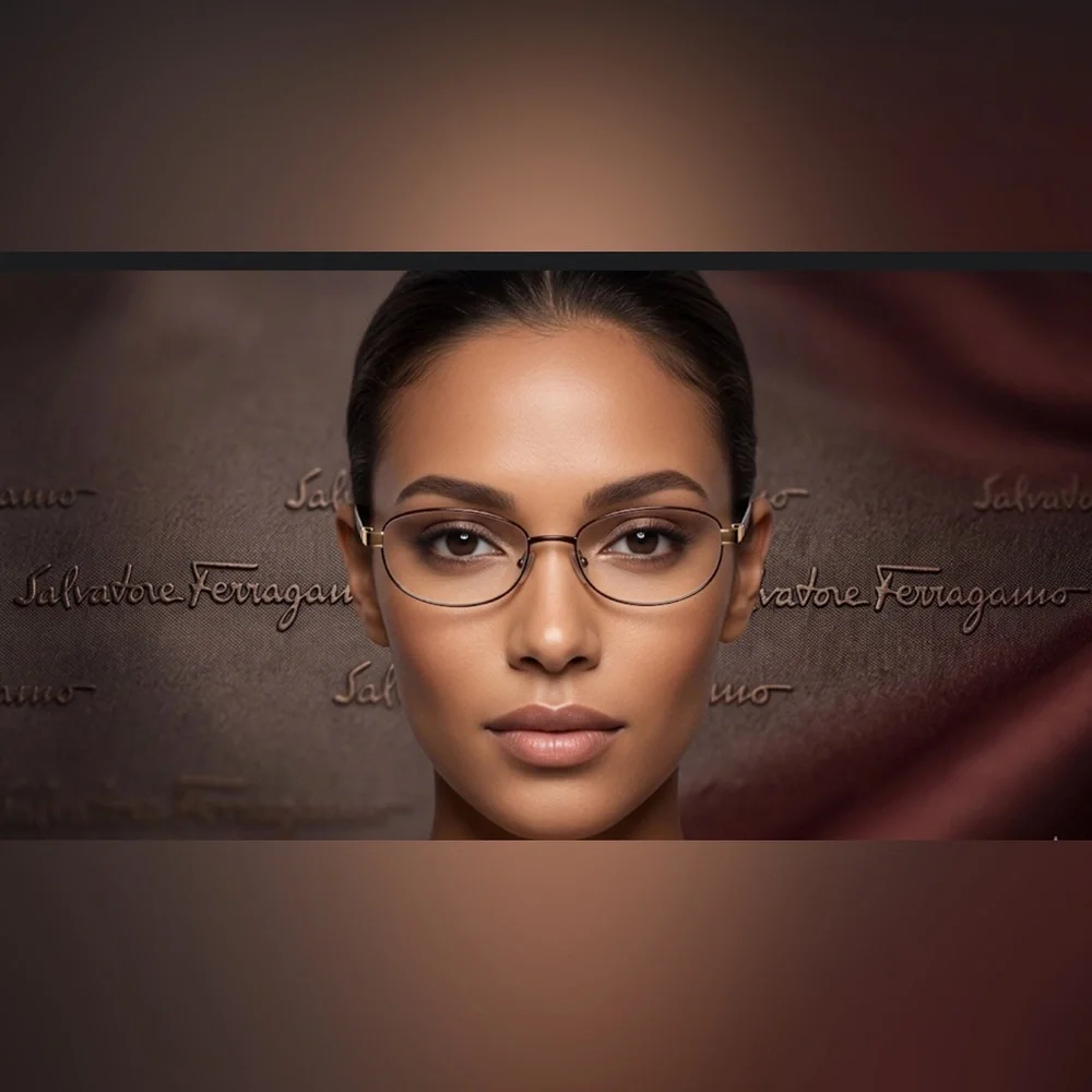 Authentic Salvatore Ferragamo designer signature prescription eyeglasses frames